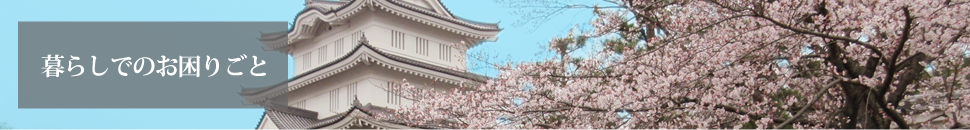 暮らしでのお困りごと